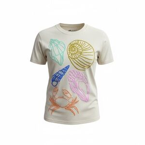 Allie Rose Seashell Graphic Short Sleeve T-Shirt